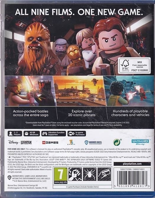 Lego Star wars - The Skywalker Saga  - PS5 (B Grade) (Genbrug)